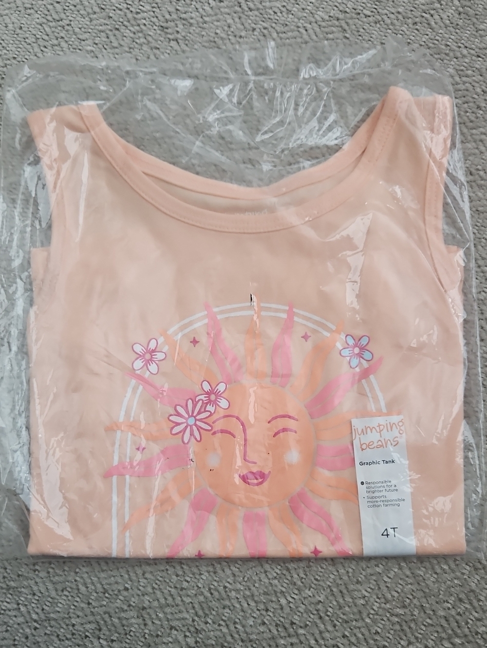 Jumping beans Peach Sun Graphic Tank Top